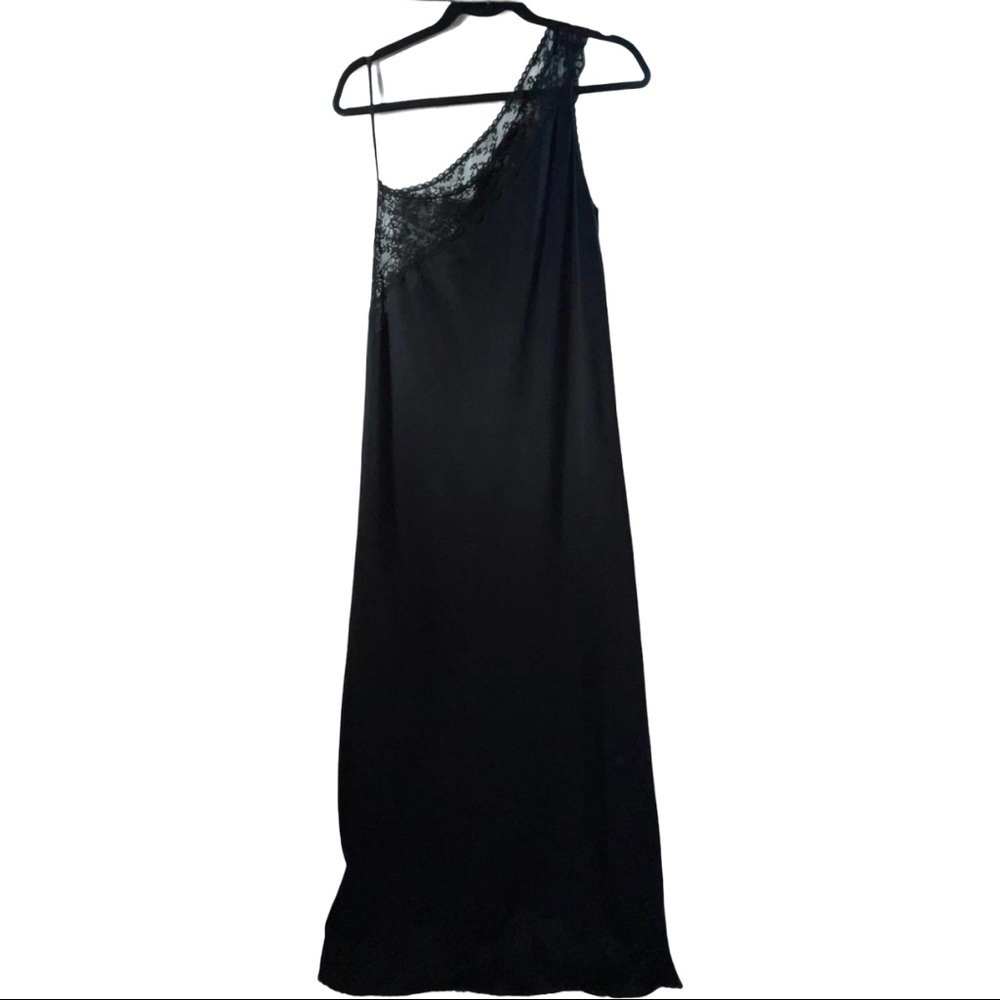 Formfit Vintage One Shoulder Maxi Night Gown Slip